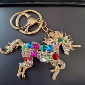 Stunning Unicorn Purse Charm Keychain #3